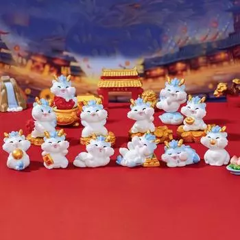 Мини-украшение дракона, прочная очаровательная смола, микропейзажная фигурка дракона на Новый год, украшение дома A