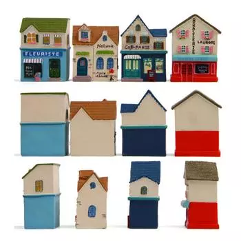 Мини-украшение Модель Декор Дом Фигурка Сад Микро Ландшафт Бонсай Настольный жёлтый