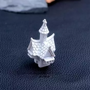 Мини-украшение на Хэллоуин, фигурка замка в виде дома ужасов, миниатюрная статуэтка для кукольного домика в виде микропейзажа, украшение для дома своими руками