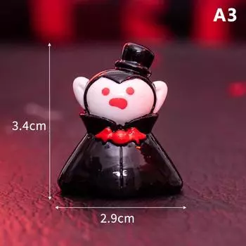 Мини-украшение на Хэллоуин, мультяшная фигурка призрака, тыквы, микропейзаж, модель кукольного домика, украшение для интерьера автомобиля, рабочего стола