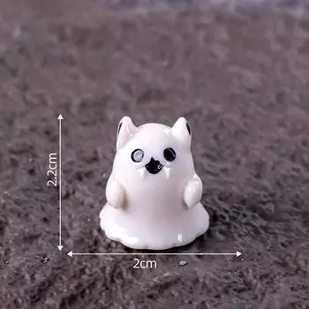 Мини-украшение на Хэллоуин, мультяшная летучая мышь, тыква, привидение, фигурка, микропейзаж, интерьер автомобиля, украшение для домашнего рабочего стола