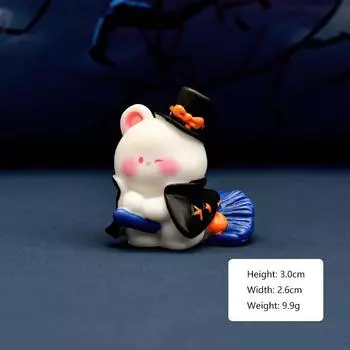 Мини-украшение на Хэллоуин, мультяшная тыква, привидение, метла, ведьма, фигурка, микропейзаж, интерьер автомобиля, украшение для домашнего рабочего стола