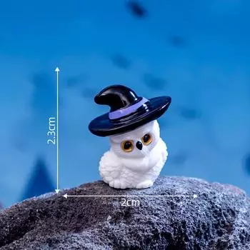 Мини-украшение на Хэллоуин, мультяшная ведьма, призрак, тыква, фигурка, микропейзаж, модель кукольного домика, украшение для интерьера автомобиля, рабочего стола