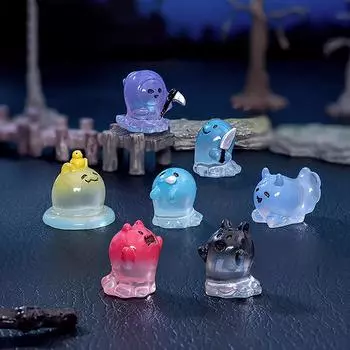 Мини-украшение на Хэллоуин, симпатичная фигурка призрака в виде мыльных пузырей, микропейзаж, интерьер автомобиля, украшение для домашнего рабочего стола