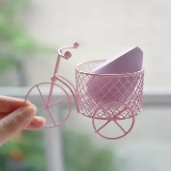 мини-украшения, железный трехколесный велосипед, ретро-красота, губка для хранения ювелирных изделий, контейнер для украшения, милые полки, домашний органайзер для шкафа белый