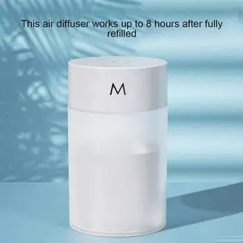 Мини-ультразвуковой увлажнитель воздуха, диффузор для ароматерапии, устанавливаемый на автомобиле, портативный спрей, USB-распылитель, ароматизатор, незаменимый, для семьи, спальни, 260 мл белый