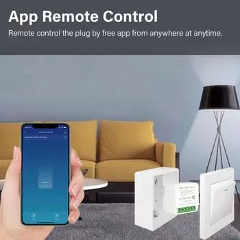 Мини-умный выключатель 16A Tuya Wifi/Zigbee 2-стороннее управление Smart Life DIY выключатели света для Alexa Google Home Yandex Alice Switches