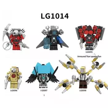 Мини-унитаз, фигурка человека, аниме-блок, игрушки, TvMan Plus, Титан, кинооператор, бурильщица, фигурки, модель кирпича, игрушка для детей, подарки