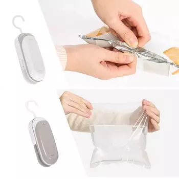 Мини-упаковщик Leeseph, ручной упаковщик с подогревом и вакуумом, портативная машина для повторной упаковки пластиковых пакетов, хранения продуктов, закусок, свежести чёрный