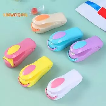 Мини-упаковщик пластиковых пакетов с батарейным питанием, быстрый, высокоэффективный, трудосберегающий, прочный, сохраняет продукты свежими белый