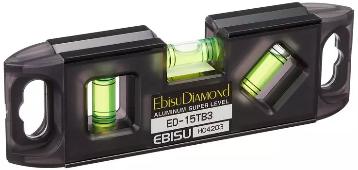 Мини-уровень Ebisu Tobisan, уровень для сборки лесов, черный x зеленый, 150 мм (Скелет) ЭД-15ТБ3