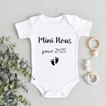 Mini Us in 2025 Print Baby Romper Casual Short Sleeve Infant Jumpsuit Boys Girls Bodysuit Summer Беременность Анонс Одежда 12 MONTH