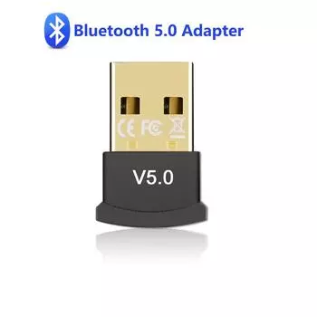 Мини-USB Bluetooth 5,0 адаптер Dongle беспроводной аудиопередатчик приемник для компьютера, ПК, ноутбука, бесплатное Plug and Play