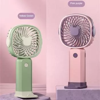 Mini USB Handheld Fan Multifunctional Desktop Electric Fan With Stand Student Outdoor Portable Small Fan
