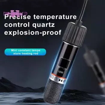 Мини-USB-нагреватель для аквариума, эффективный нагревательный стержень, интеллектуальный контроль температуры, погружной чёрный