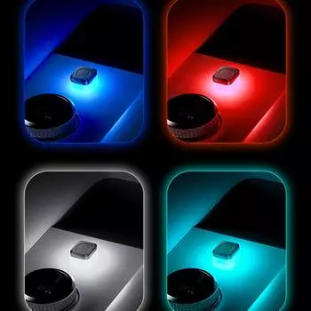 Мини USB светодиодная лампа для салона автомобиля, светодиодное освещение DC5V, автомобильная лампа окружающего освещения, светодиодная атмосферная лампа, декоративная лампа, ночник белый