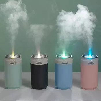Мини USB увлажнитель воздуха 260 мл размер чашки колы беспроводной портативный прохладный туман производитель для спальни дома автомобиль очиститель воздуха H2O увлажнитель чёрный