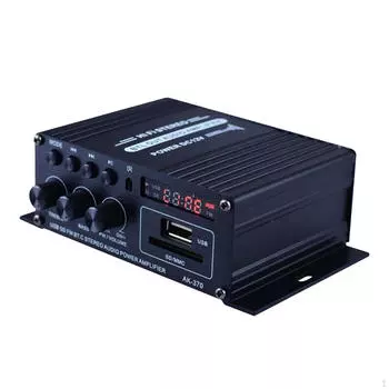 Мини-усилитель звука, динамик, 12 В, функция FM-радио, низкий уровень искажений