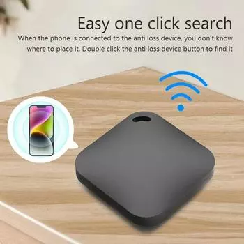 Мини-устройство слежения Smart Bluetooth GPS для Apple Find My Key Smart Tag Child Finder Pet Car Lost Tracker IOS System чёрный