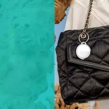 Мини-устройство слежения, совместимое с Bluetooth, работает с Find My Smart Tag, трекером багажа, локатором ключей, локатором, только для системы IOS чёрный