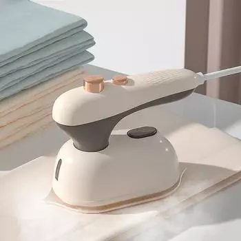Мини-утюг, проводной, ручной, вращающийся на 180 градусов, для путешествий, сухая и влажная одежда, 2 в 1, электрический, для домашнего хозяйства, быстрый, портативный CN хаки