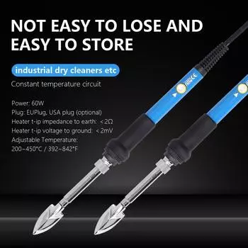 Мини-утюг с регулируемой температурой, 60 Вт, для удаления морщин из кожи, маленький электрический, с постоянной температурой EU Plug