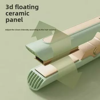 «МИНИ-утюжок для волос двойного назначения»: Curl & Straighten — компактный для использования в общежитии мятный зеленый