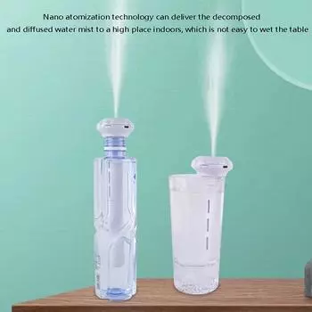 Мини-увлажнитель с бриллиантами в бутылке минеральной воды, портативный USB-спрей для автомобиля, увлажняющий onesize