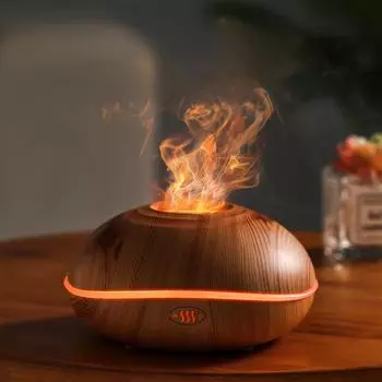 Мини-увлажнитель воздуха с ароматерапией Wood Grame для дома или офиса SD13 Aromatherapy Diffuser белый