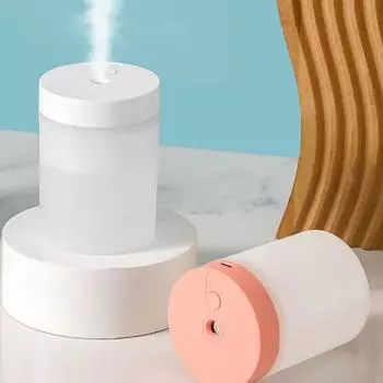 Мини-увлажнитель воздуха USB с цветной светодиодной подсветкой, идеально подходит для автомобиля, офиса или спальни.