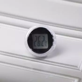 Мини Водонепроницаемый Мотоцикл Цифровой Термометр Датчик Температуры Самоклеящиеся Карманные Термометры Для Велосипедов Панели Приборов Ванная Комната чёрный