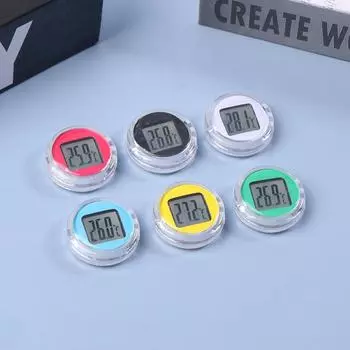 Мини Водонепроницаемый Мотоцикл Цифровой Термометр Датчик Температуры Самоклеящиеся Карманные Термометры Для Велосипедов Панели Приборов Ванная Комната чёрный