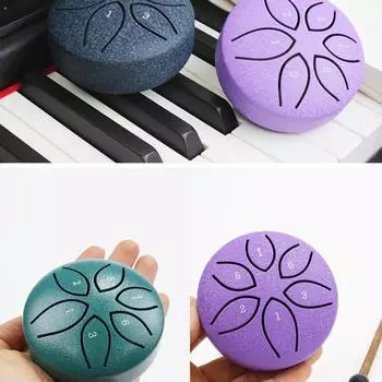 Mini Void Drum 3-дюймовый 6-тоновый стальной язычковый барабан Void Drum Forget Worries Drum ударный инструмент детский портативный инструмент