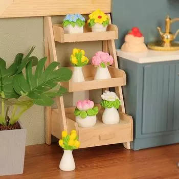 Мини-ваза для кукольного домика, украшение, сделанное своими руками, миниатюрная модель, аксессуары, украшение для домашнего декора