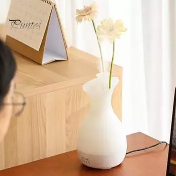 Мини-ваза, увлажнитель для ароматерапии с расслабляющим нежным прохладным туманом, автоматический распылитель аромата, расширитель аромата, диффузор эфирного масла, светодиодный ночной светильник