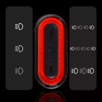 Мини велосипедный фонарь умный предупреждающий фонарь велосипедное оборудование зарядка через USB перезаряжаемый задний фонарь для горного велосипеда