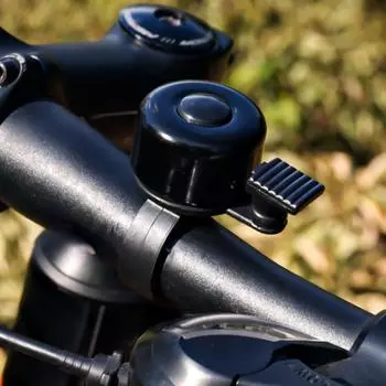 Мини-велосипедный колокольчик, детский скутер, аксессуары для дорожного велосипеда, водонепроницаемый велосипедный рожок из алюминиевого сплава чёрный