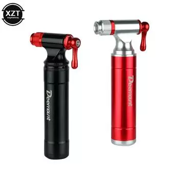Мини-велосипедный насос CO2 Presta Schrader Valve совместимый с шоссейным велосипедом MTB шина накачка резьбовая N безрезьбовая картридж головка подходит красный