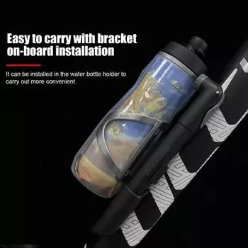 Мини-велосипедный насос с креплением 130 фунтов на кв. дюйм высокого давления, прочный, портативный