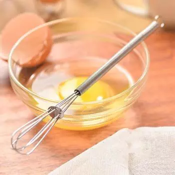 Мини-венчик для взбивания яиц, венчик из нержавеющей стали для взбивания, смешивания, взбивания, пружины S