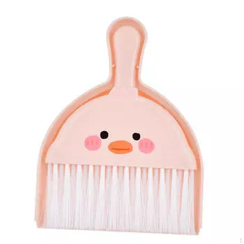 Мини-веник и совок для обеденного стола, портативный набор щеток для уборки, клавиатуры синий