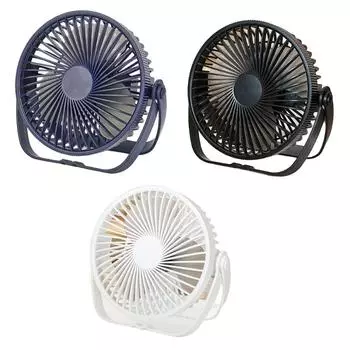 Мини-вентилятор для стола, настольный вентилятор с супер тихим 3-скоростным USB-зарядным вентилятором для помещений белый