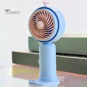 Мини-вентилятор охлаждения с держателем для телефона, малошумный, перезаряжаемый, пластиковый, симпатичный, рассеивающий тепло, красочный, для использования в помещении и на улице, портативный, настольный USB-вентилятор зелёный