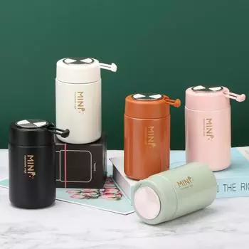 Мини-версия Материал Карманный Термос Чашка Реклама Маленький Милый Подарочный Чашка Легко Носить 260ml