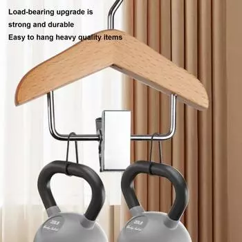 Мини-вешалка для одежды Деревянная вешалка для детской одежды премиум-класса с нескользящими зажимами Практичный крючок для одежды для домашних животных для дома