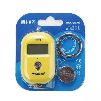 Мини-весы 25 кг электронные весы-брелок с ЖК-подсветкой цифровые весы карманные весы для багажа подвесной крючок для взвешивания красный