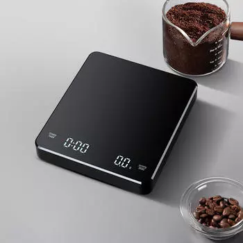 Мини-весы для кофе 3 кг/0,1 г, функция тарирования, многофункциональные, легкие, кухонные весы, весы для эспрессо, для