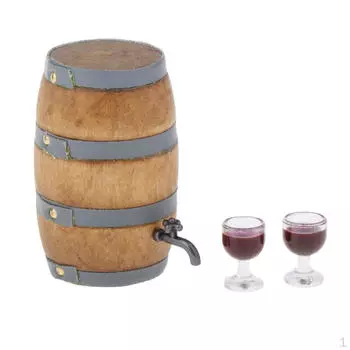 Мини-винная бочка, стеклянная модель, украшение для погреба