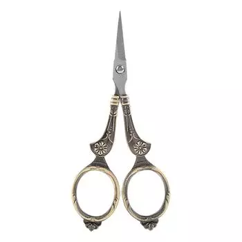 Мини-винтажные швейные ножницы из нержавеющей стали, классическая вышивка, инструмент для рукоделия (# 1)