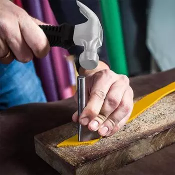 Мини-восьмиугольный молоток, молоток из бараньего рога, многофункциональный магнитный, сверхпрочный, из высокоуглеродистой стали, для деревообработки, гвоздезабивной молоток чёрный